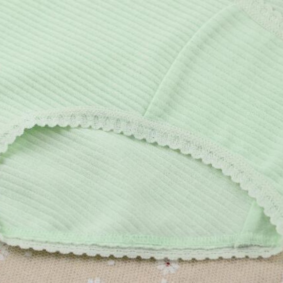 Plus size Lolita Kawaii Cotton high rise Panties. In 5 pale Robin Egg colours - Picture 5 of 10